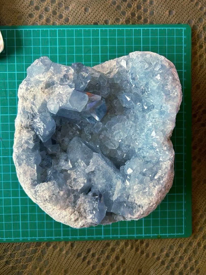 ✨希少✨【天然石】セレスタイト 天青石 クラスター 約3.8kg 特大結晶❣️