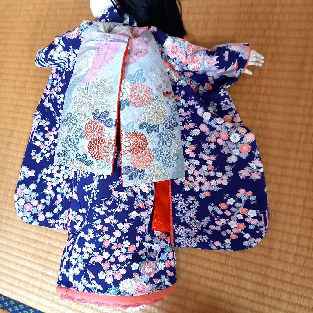 ドール　着物　襦袢　舞妓だらり帯　帯締め帯揚げ　正絹　比翼　市松人形　ビスク