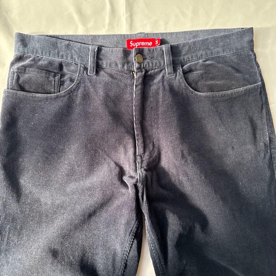 SUPREME シュプリーム コーデュロイパンツ パープル 34
