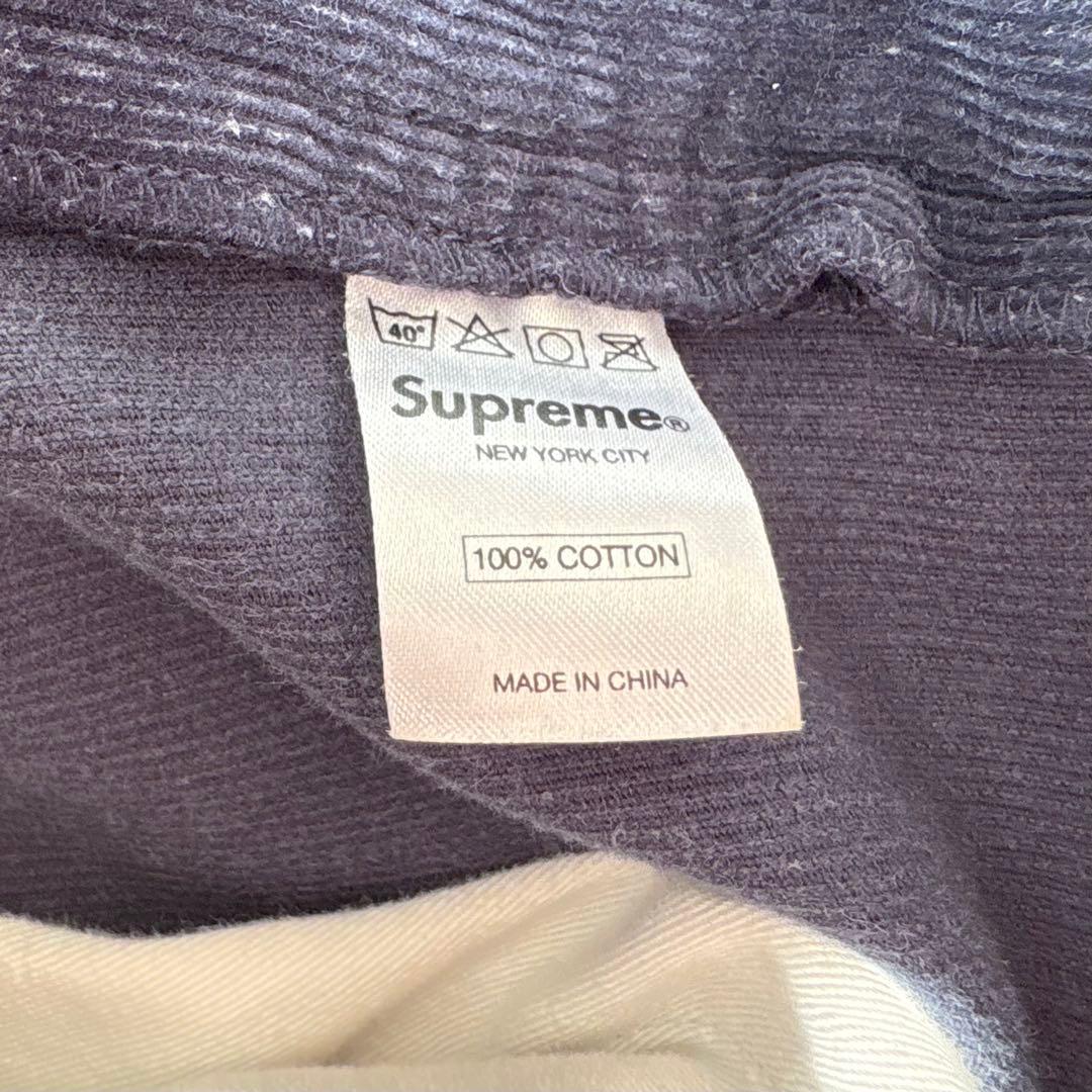 SUPREME シュプリーム コーデュロイパンツ パープル 34