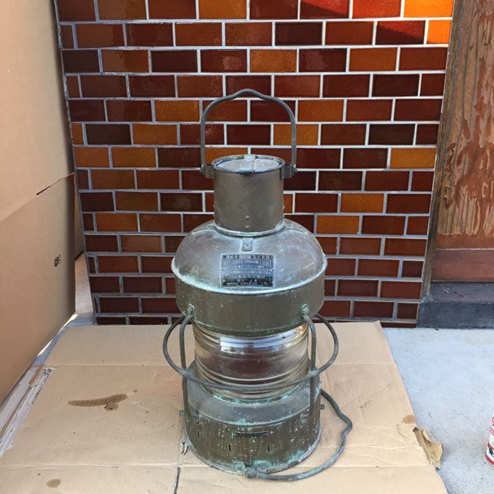 日本船燈株式会社 船舶燈 日本船燈 紅燈油用日船式 第3号  レトロ