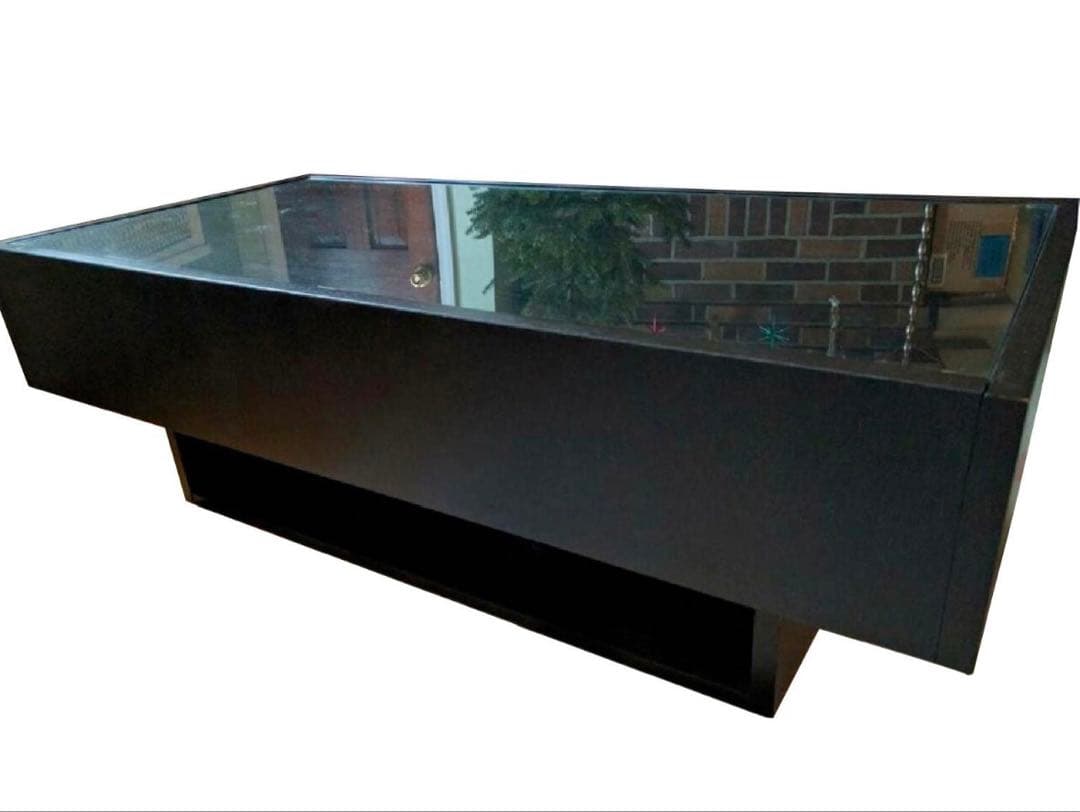 IKEAガラストップローテーブル