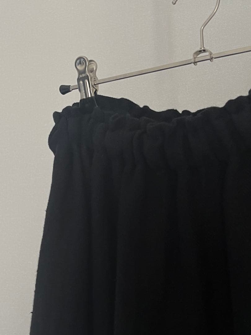 SALUE リネン　ロングスカート　【ブラック】