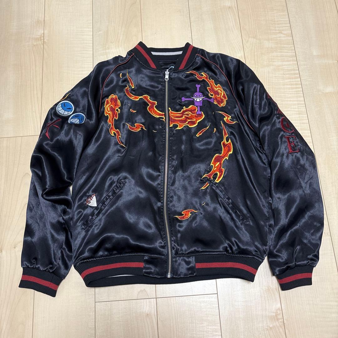 絡繰魂 ワンピース ONEPIECE コラボ スカジャン エース&白ひげ