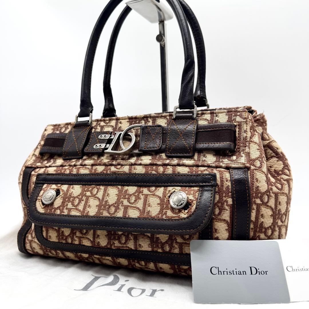 【付属品完備✨】クリスチャンディオール トートバッグ D金具 トロッター