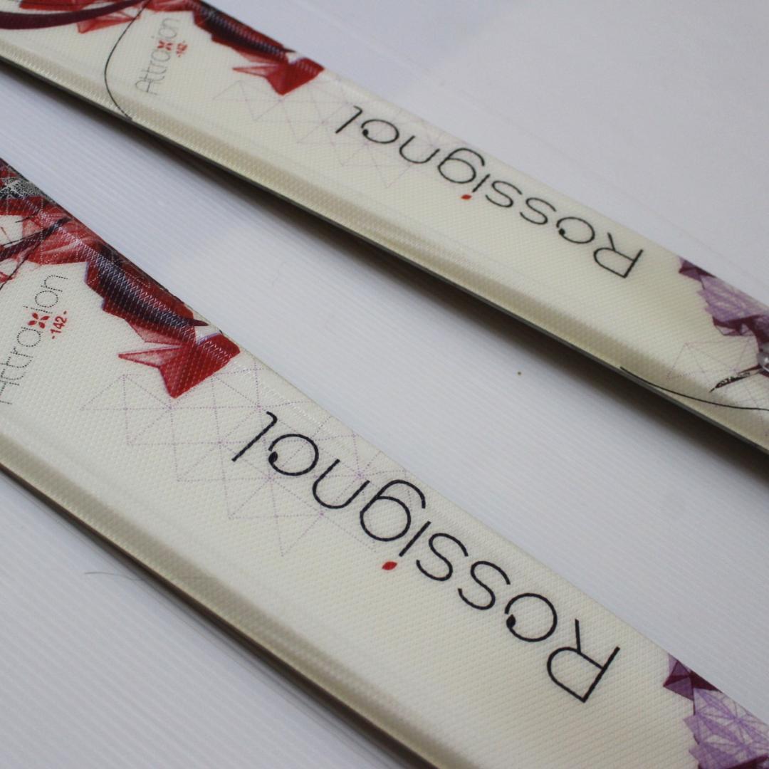 Rossignol★レディーススキー板&ストックセット ホワイト 長さ140cm