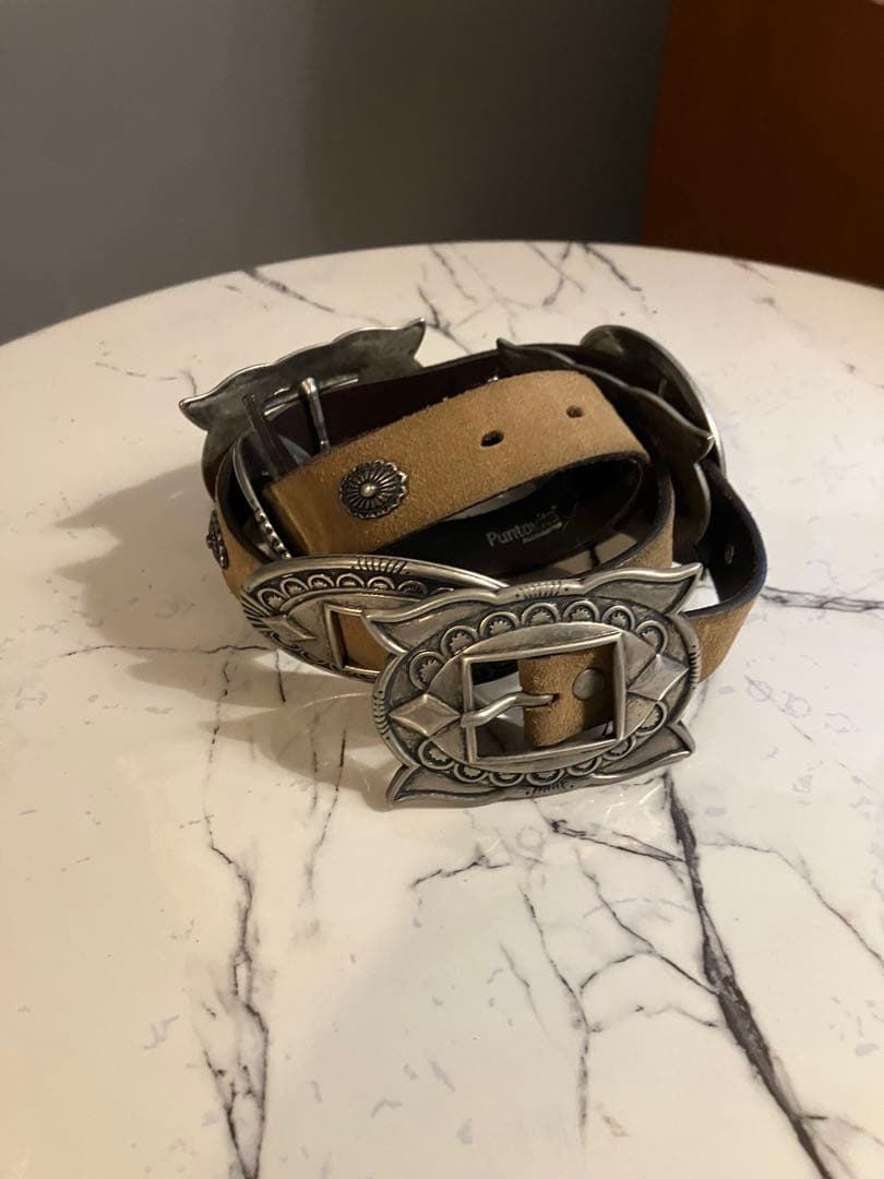 Whim Gazette Puntovita レザーコンチョベルト