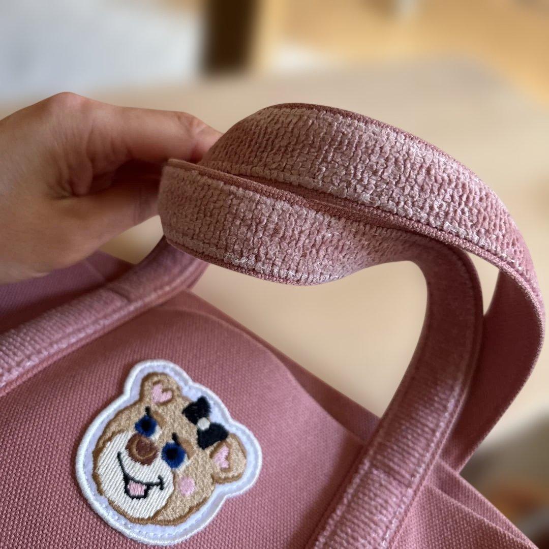 Y*M様 オールドテディガールワッペントートバッグピンクフェイラーラブラリーバイ