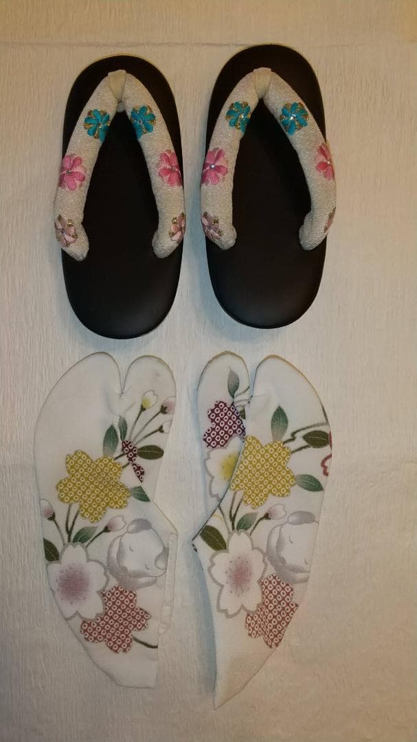 【セットB】七五三　三歳女児　着物　被布　黒×白