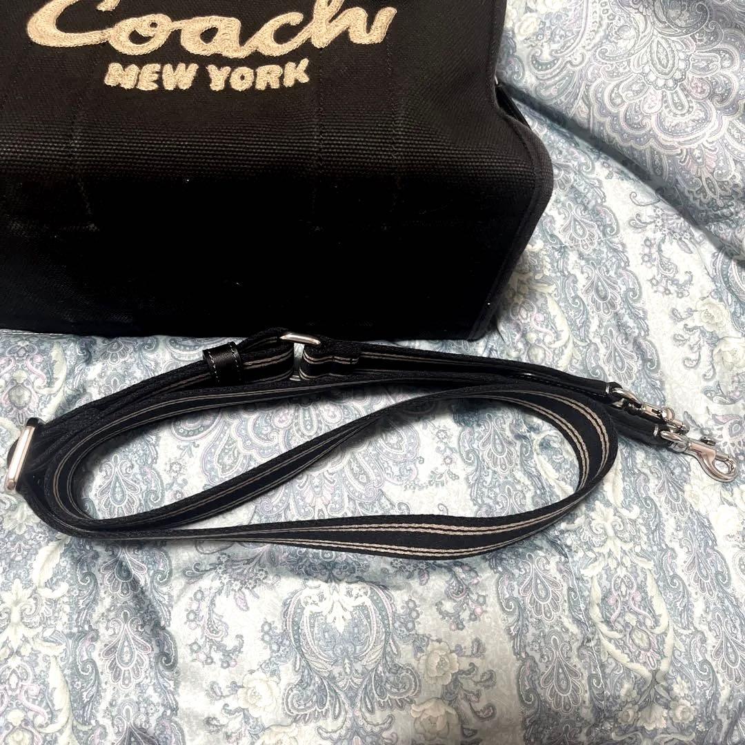 COACHコーチ　カーゴトートバッグ　キャンバス CP164　ブラック