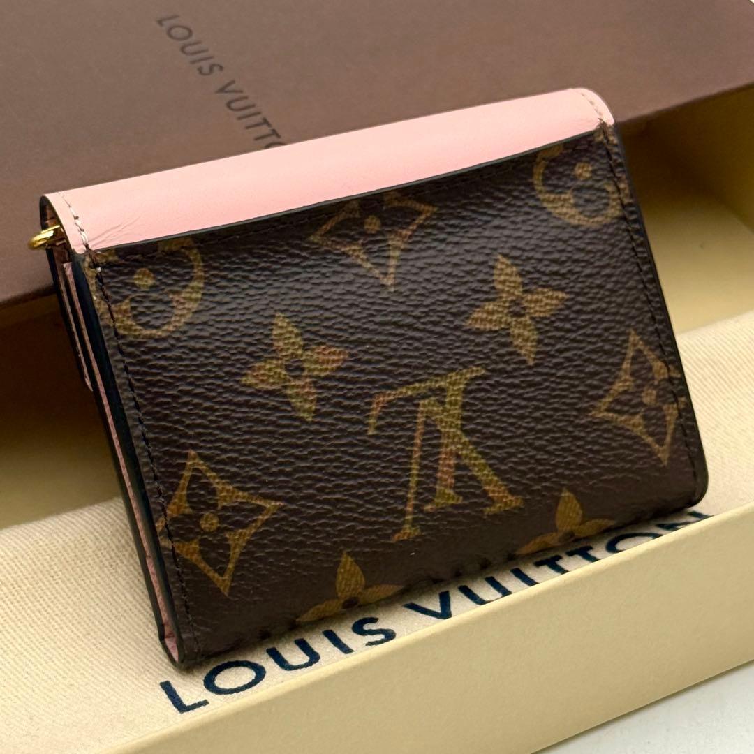 【 tomotomo】ルイヴィトンポルトフォイユ ゾエ ローズバレリーヌ