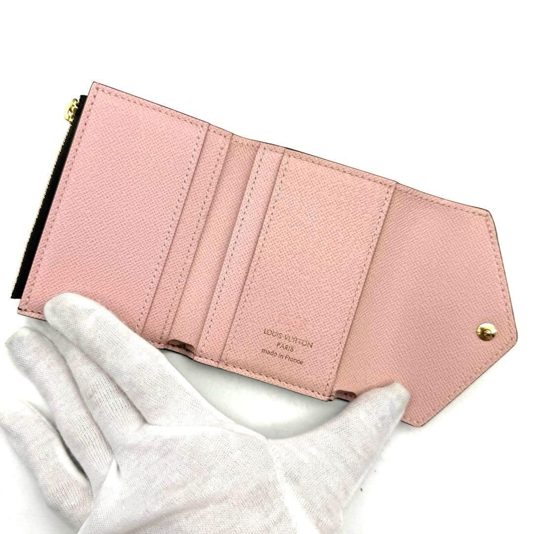 【 tomotomo】ルイヴィトンポルトフォイユ ゾエ ローズバレリーヌ