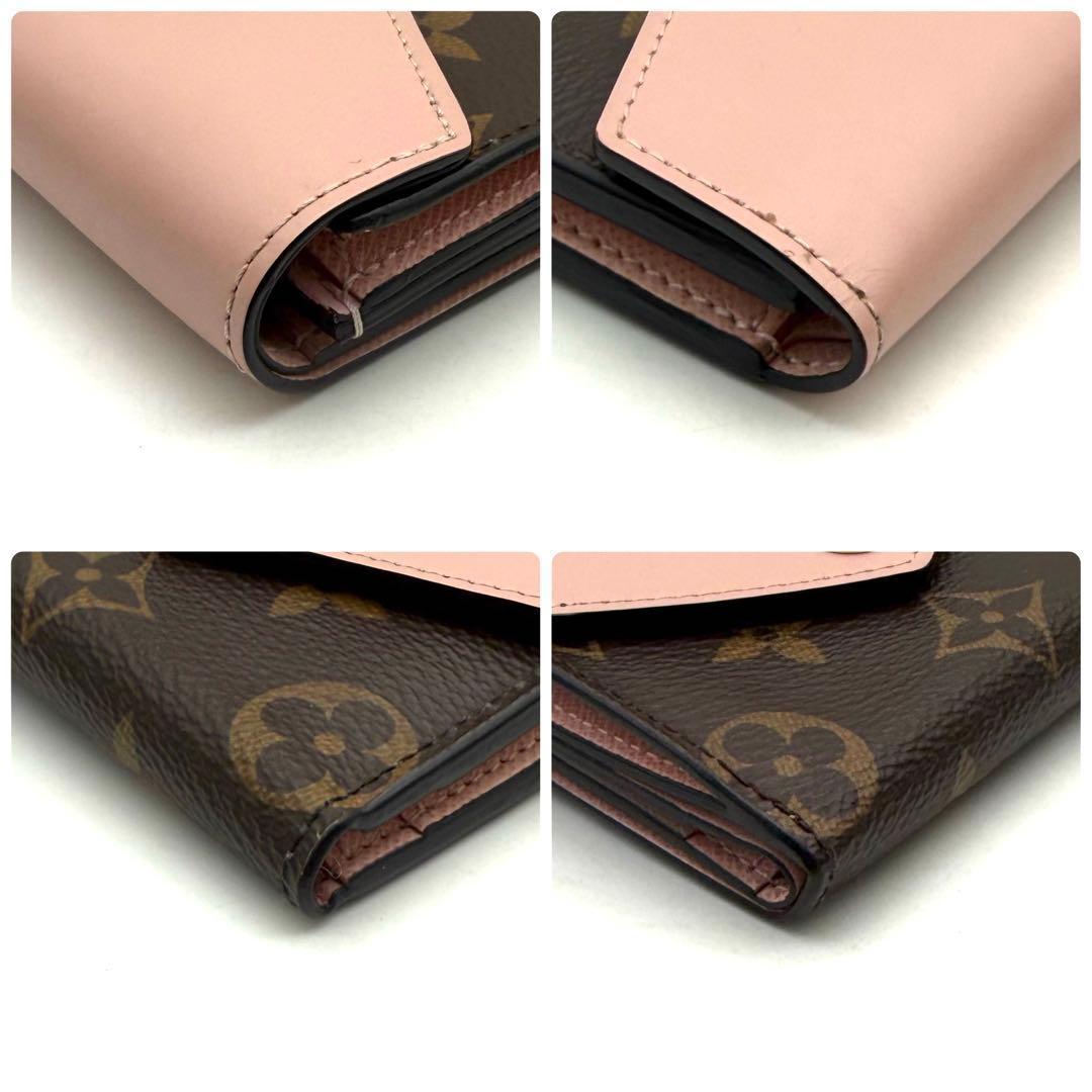 【 tomotomo】ルイヴィトンポルトフォイユ ゾエ ローズバレリーヌ