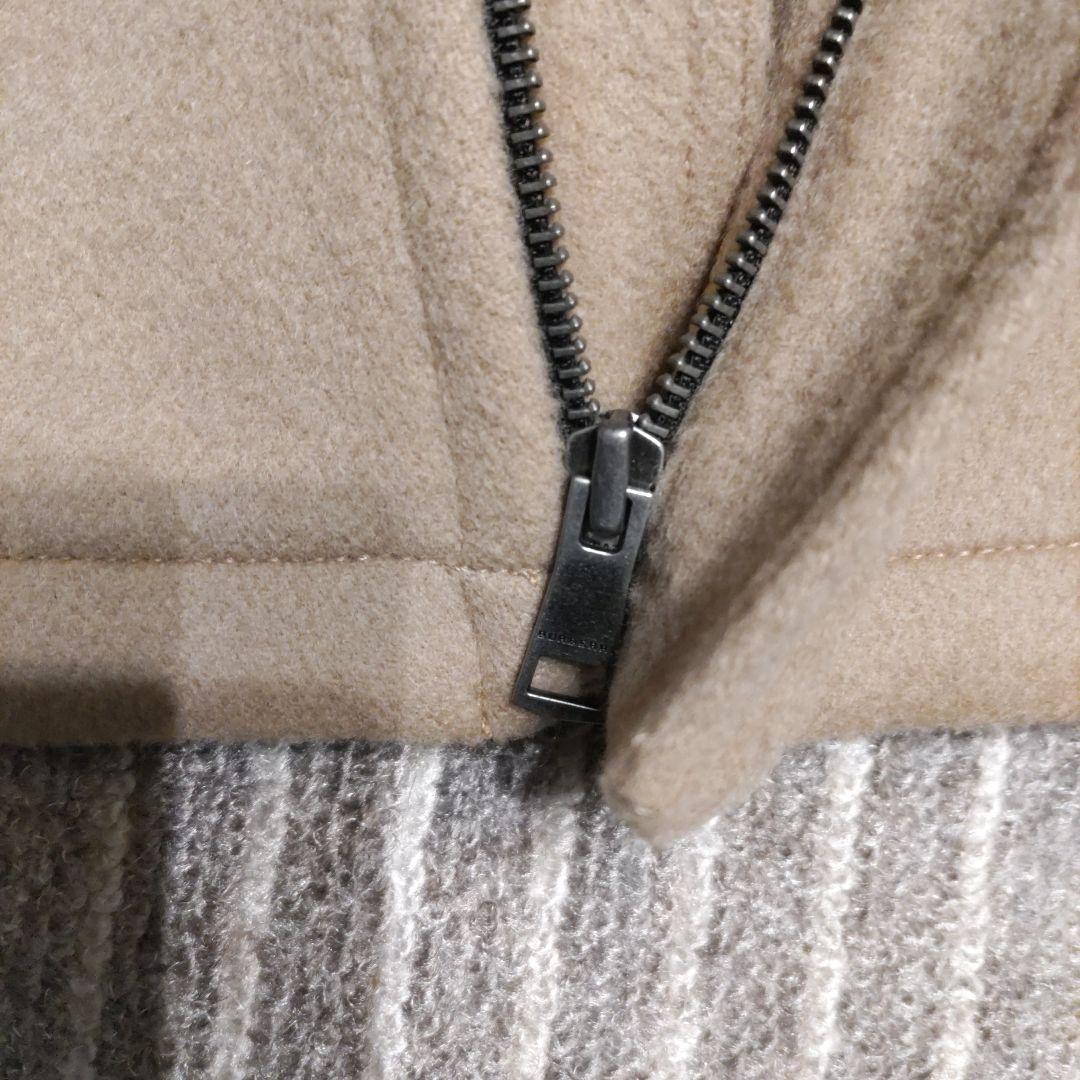 バーバリー　チルドレン　ダッフル　コート　12Y　152cm　受験　薄茶　美品