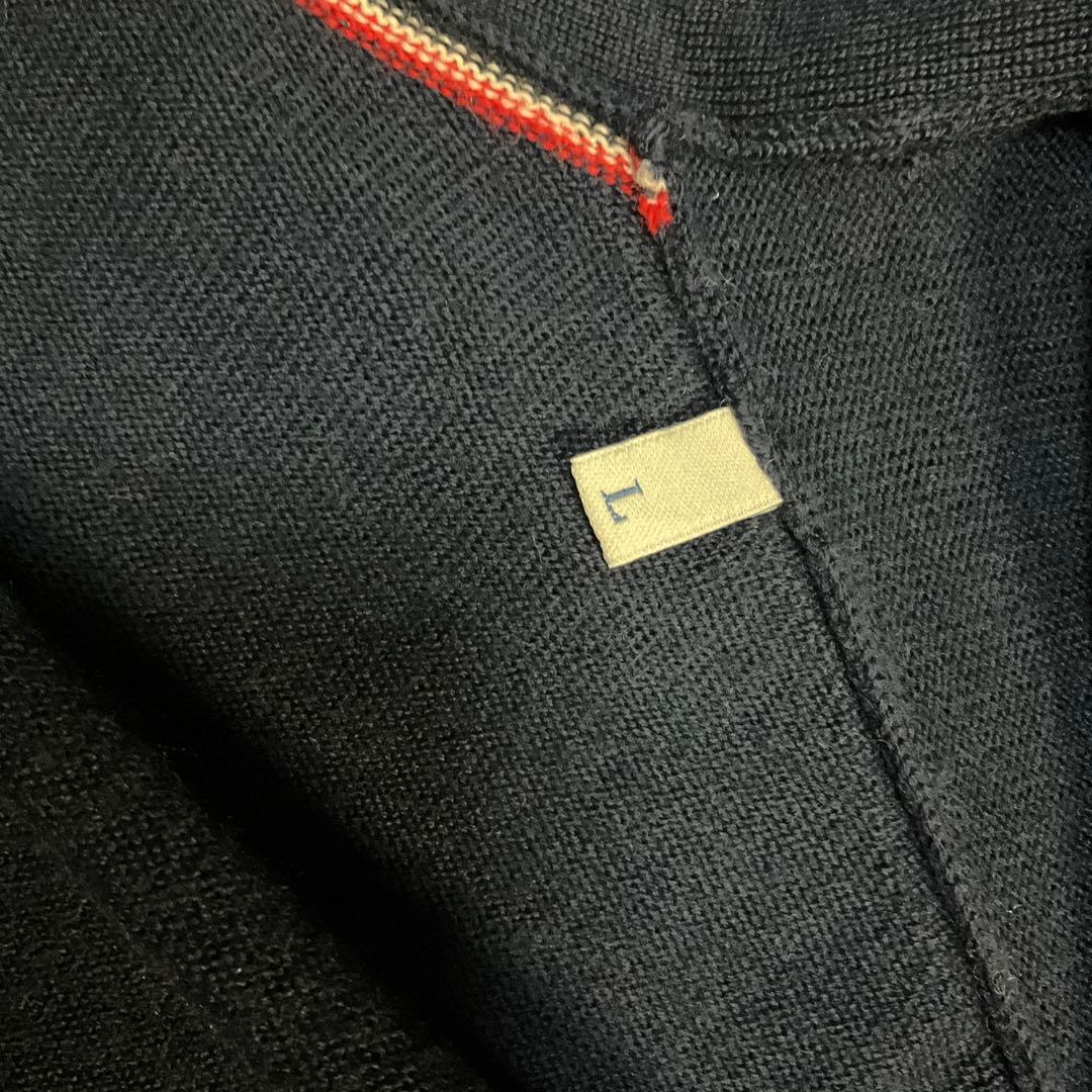MONCLER ネイビー カーディガン　メンズ　Lサイズ
