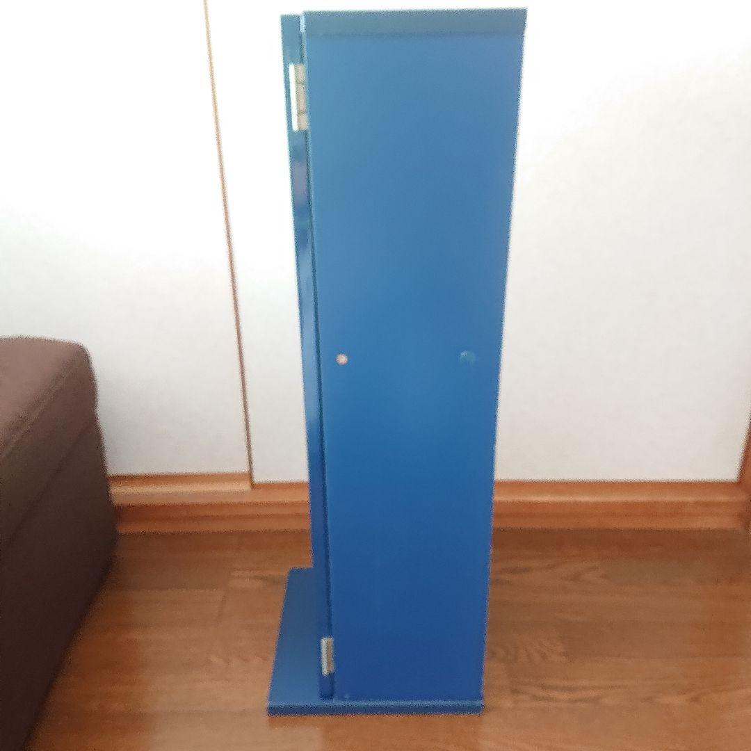 希少青色廃盤商品　木製山善CDタワー　FCDT-2680 DSG 濃いブルー