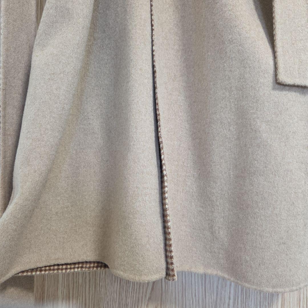 美品★regleamリグリーム リバーシブルチェックコート