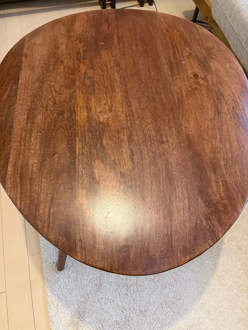 ZARA 面取り加工　ウッド　サイドテーブル