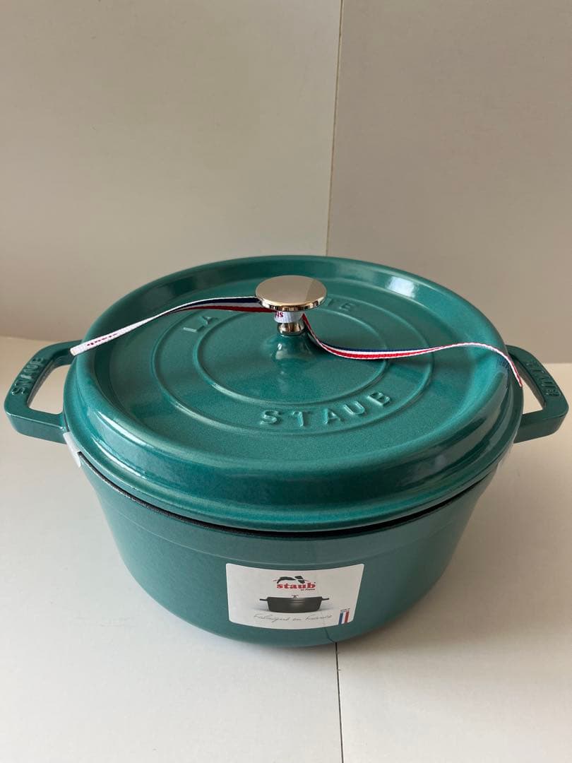 ストウブ　ココットラウンド　24cm ミント