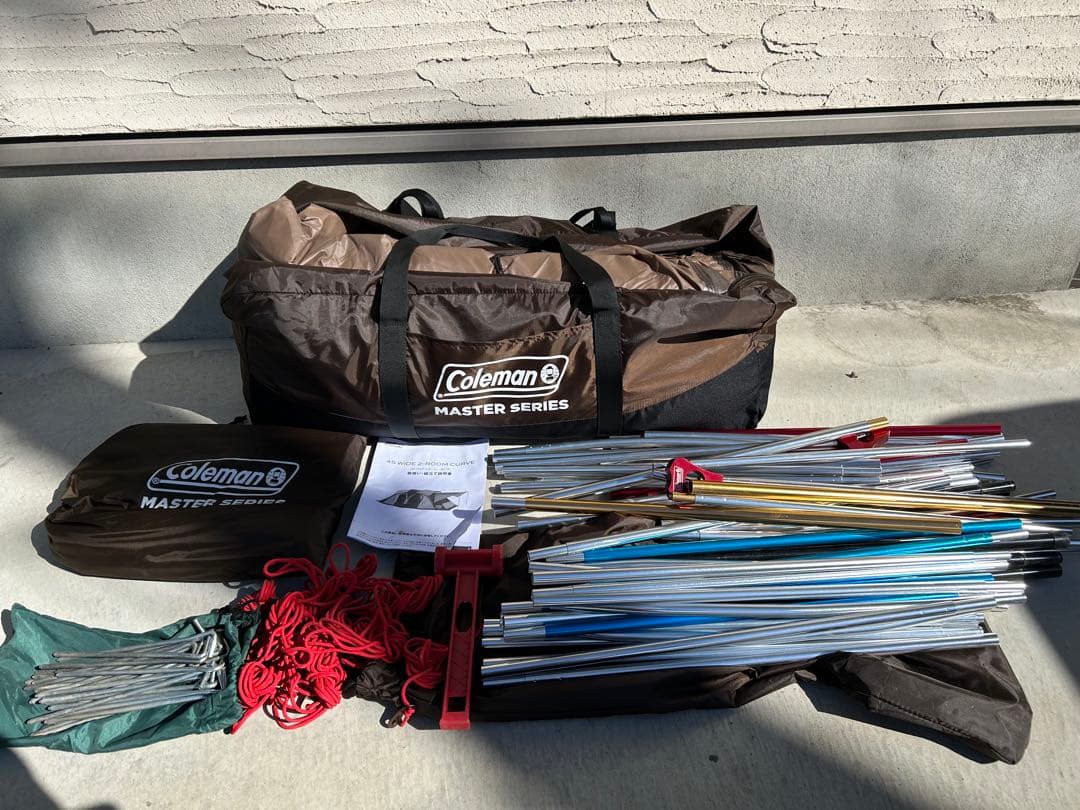 コールマン マスターシリーズ 4Sワイド2ルームカーブ　2回使用　値下げ