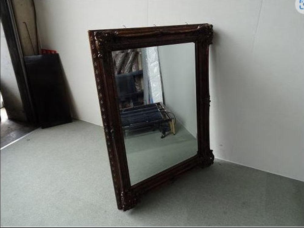 ギャラリー製　高級ミラー　ロココ調　壁掛け　鏡　ウォールミラー