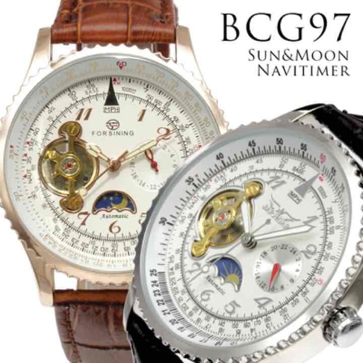 サン＆ムーン自動巻き腕時計