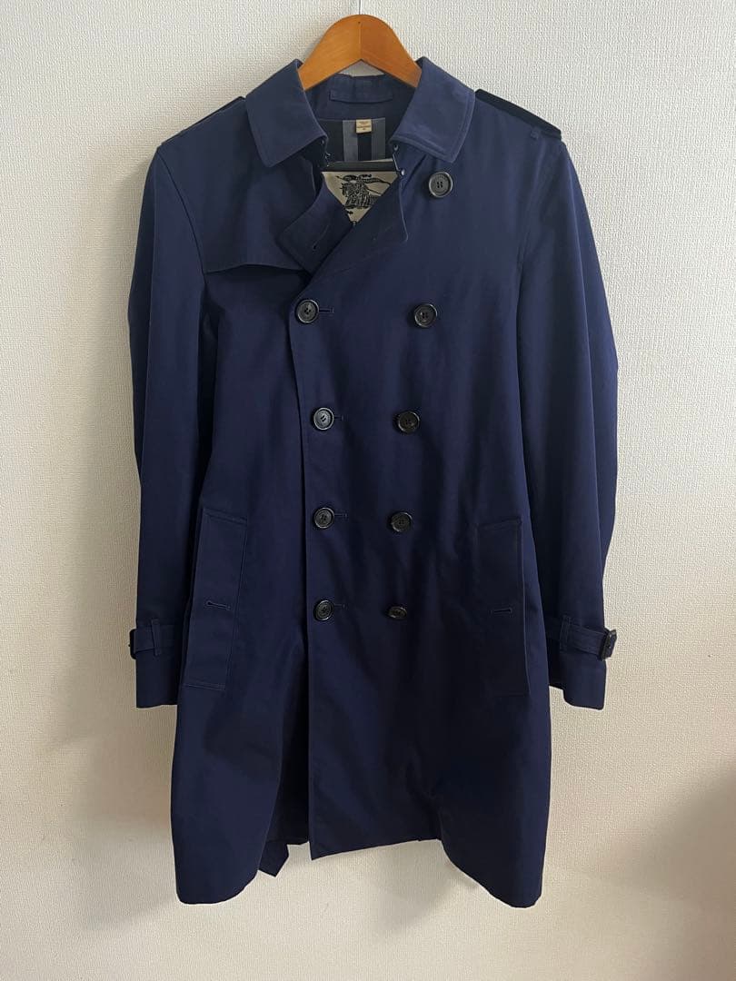 Burberry ネイビー ダブルブレスト トレンチコート