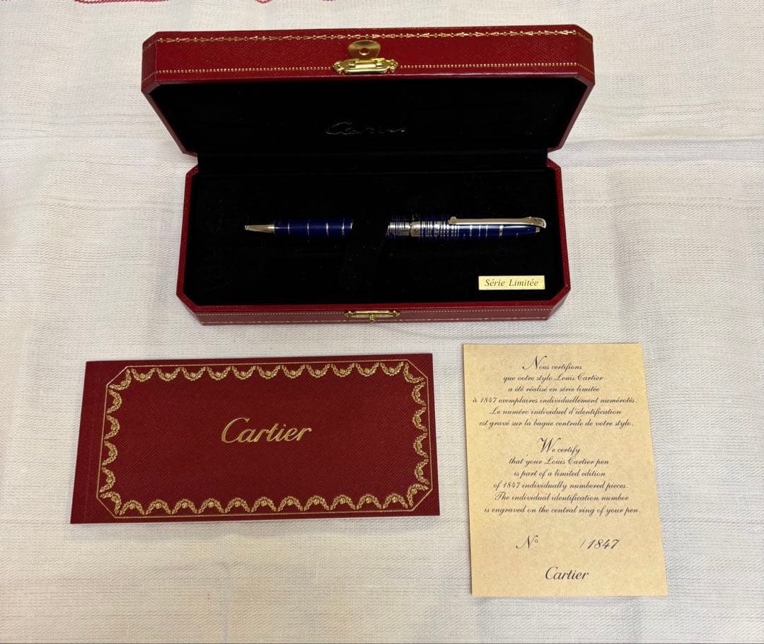 Cartier 限定ボールペン ネイビー 1847本