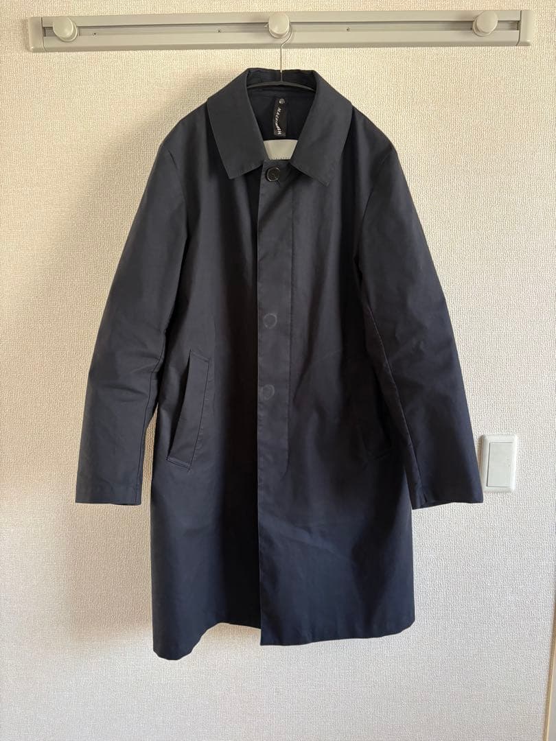 早い者勝ち！マッキントッシュ ステンカラーコート　ダークネイビー　38サイズ