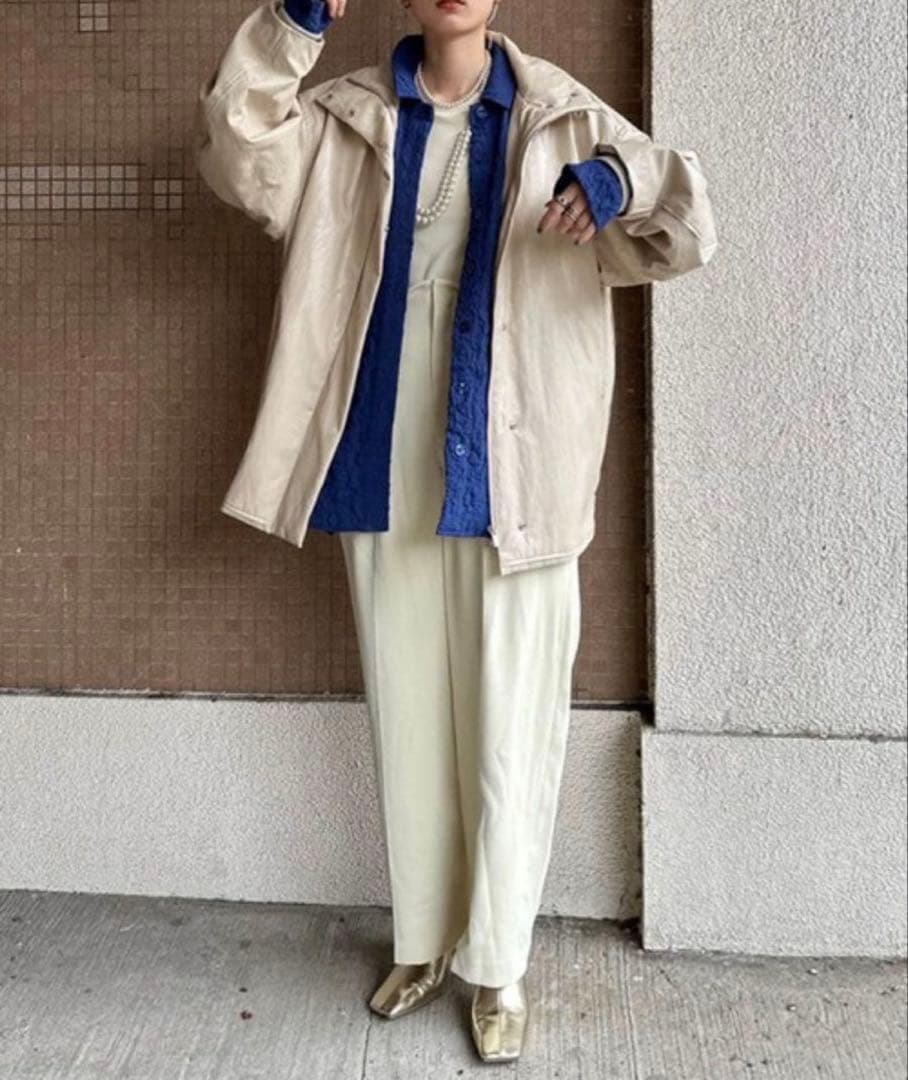 専用⭐︎PASTING LIKE SYNTHETIC LEATHER JACKET