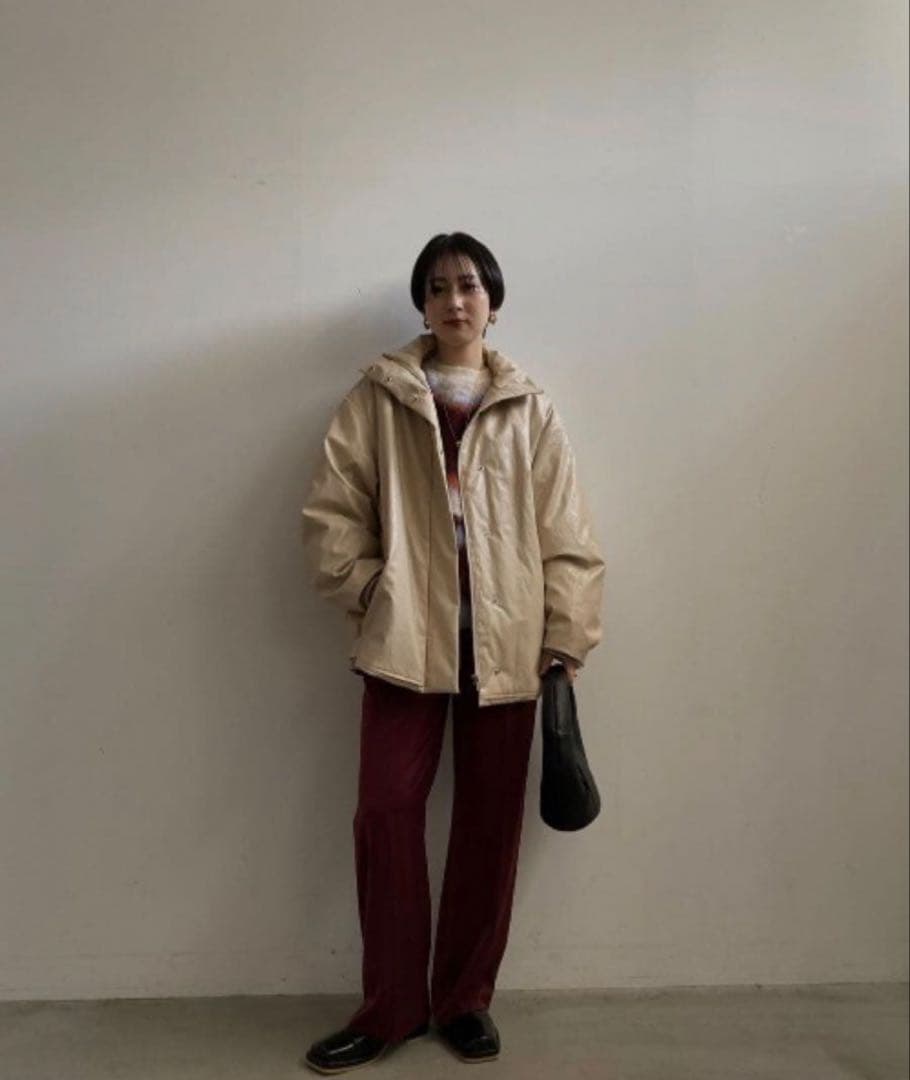 専用⭐︎PASTING LIKE SYNTHETIC LEATHER JACKET