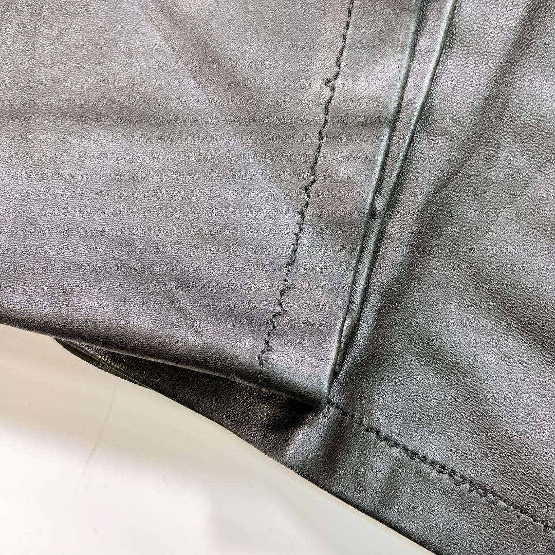 VERSACE CLASSIC ラム レザーパンツ ブラック 52 L 本革