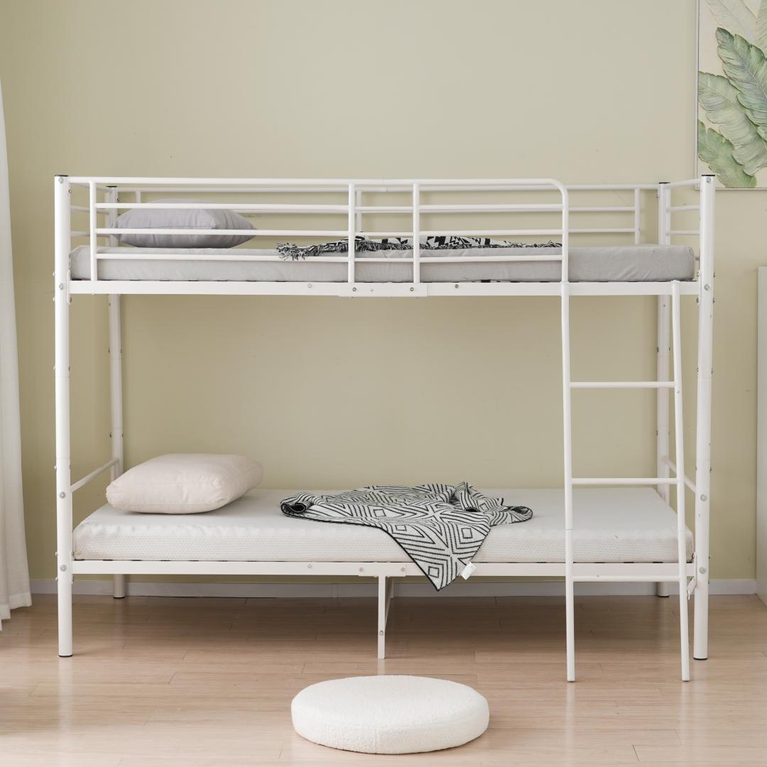 先行予約販売中！二段ベッド　ロフトベッド（S）社員寮 学生寮 WHITE