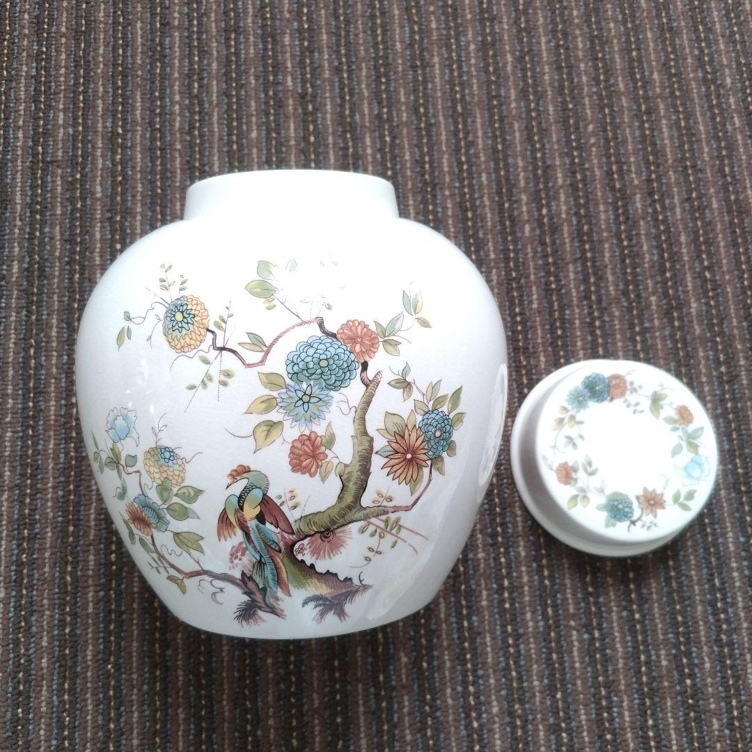 メイソンズ　花鳥文様　大型ティーキャニスター／クッキージャー