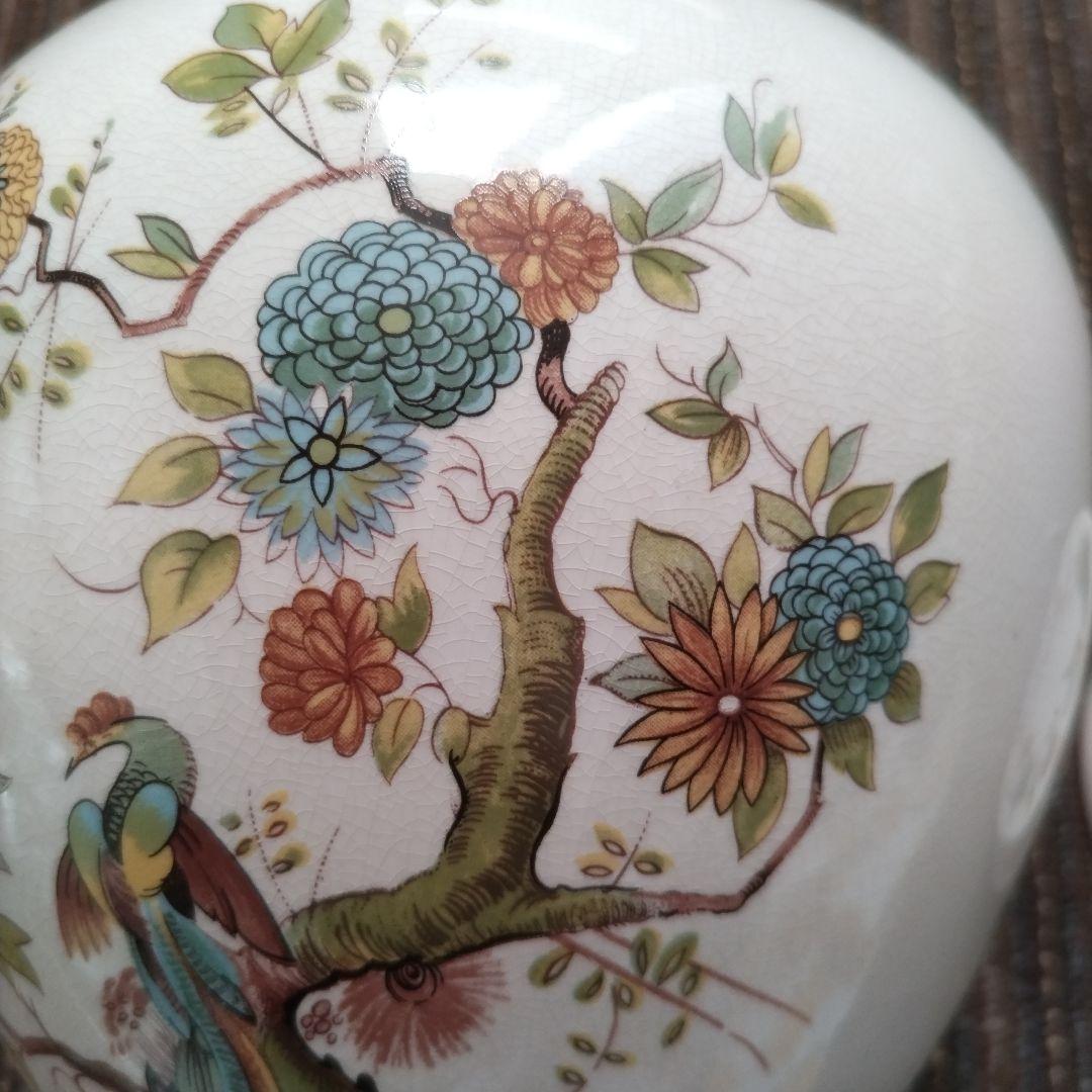 メイソンズ　花鳥文様　大型ティーキャニスター／クッキージャー