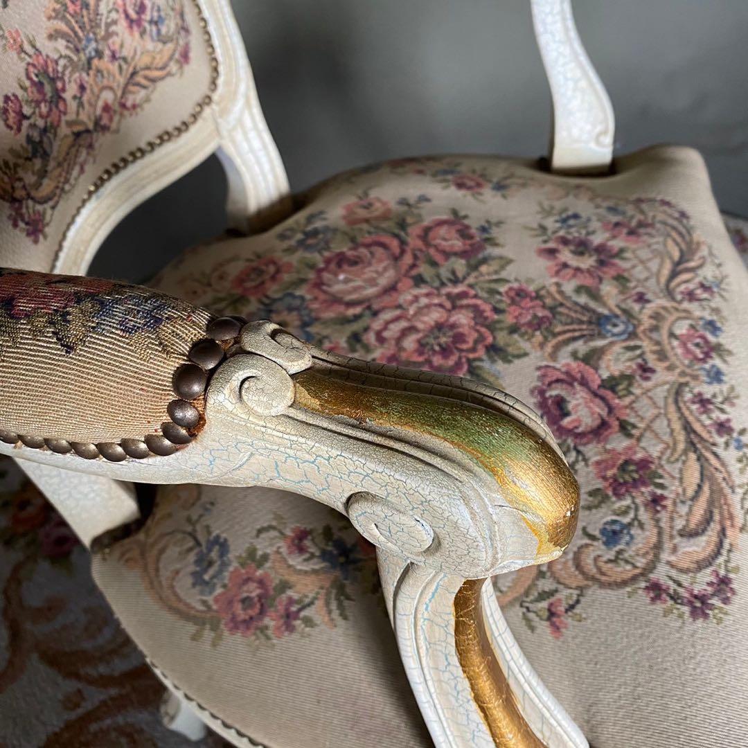 【プチポワン】チェア　アンティーク調　椅子　家具　インテリア