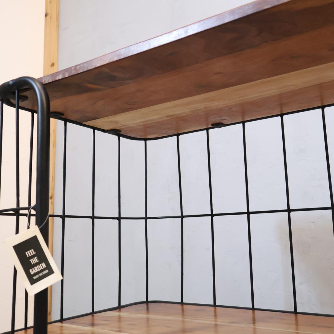 SPICE OF LIFE 3段ワイドワゴンラック オープンシェルフ 工業系