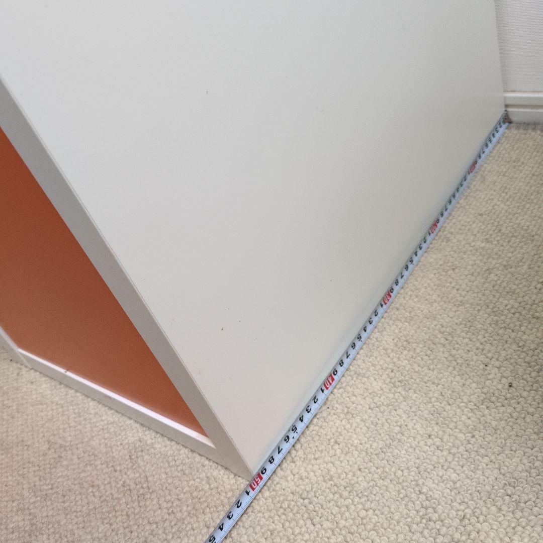 【IKEA】MICKE ミッケ デスク ホワイト×オレンジ 完成品