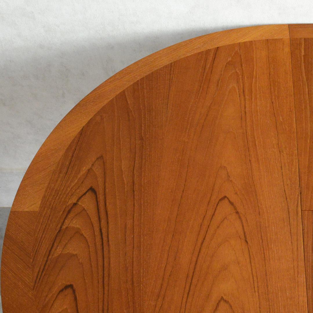 Nathan ヴィンテージ エクステンション コンパクト ラウンドテーブル 伸縮