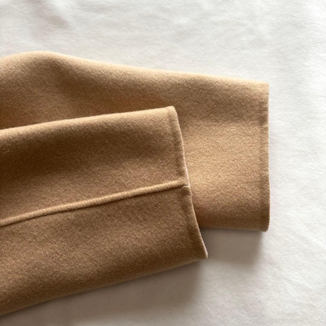 美品☆ボールジィ　トゥモローランド　カシミヤ混　ノーカラーコート ロングコート