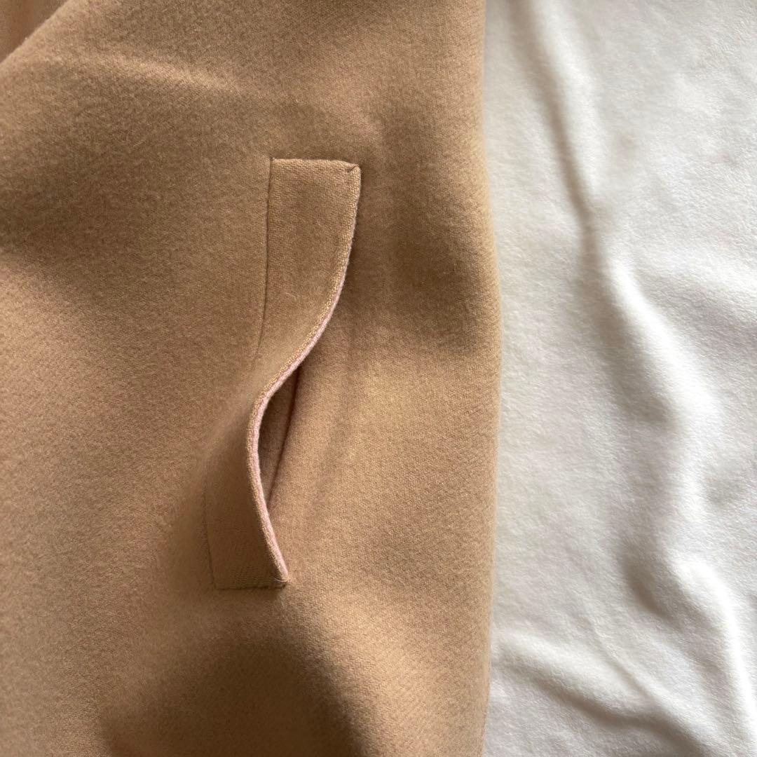 美品☆ボールジィ　トゥモローランド　カシミヤ混　ノーカラーコート ロングコート