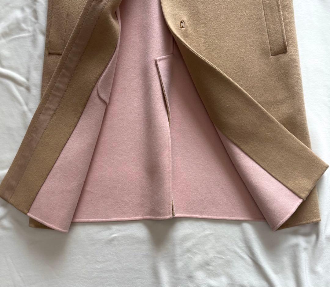 美品☆ボールジィ　トゥモローランド　カシミヤ混　ノーカラーコート ロングコート