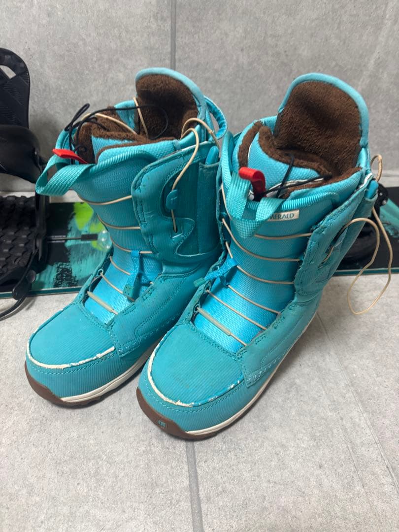 Burton ripcord 150㎝　ブーツ　エメラルド24.5㎝　フルセット