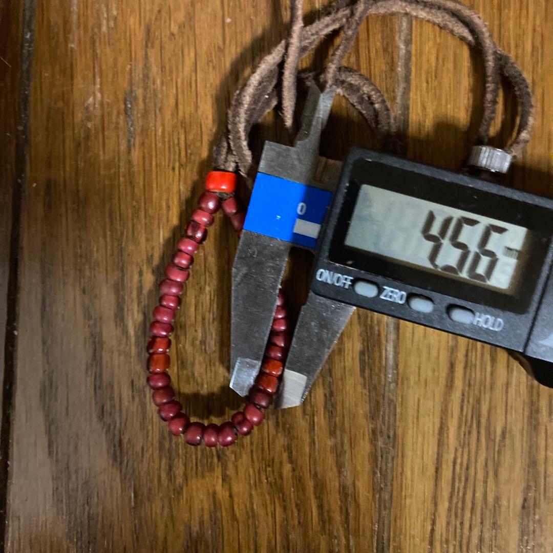 【ho_yo】ホワイトハーツアンティークビーズ極上金赤