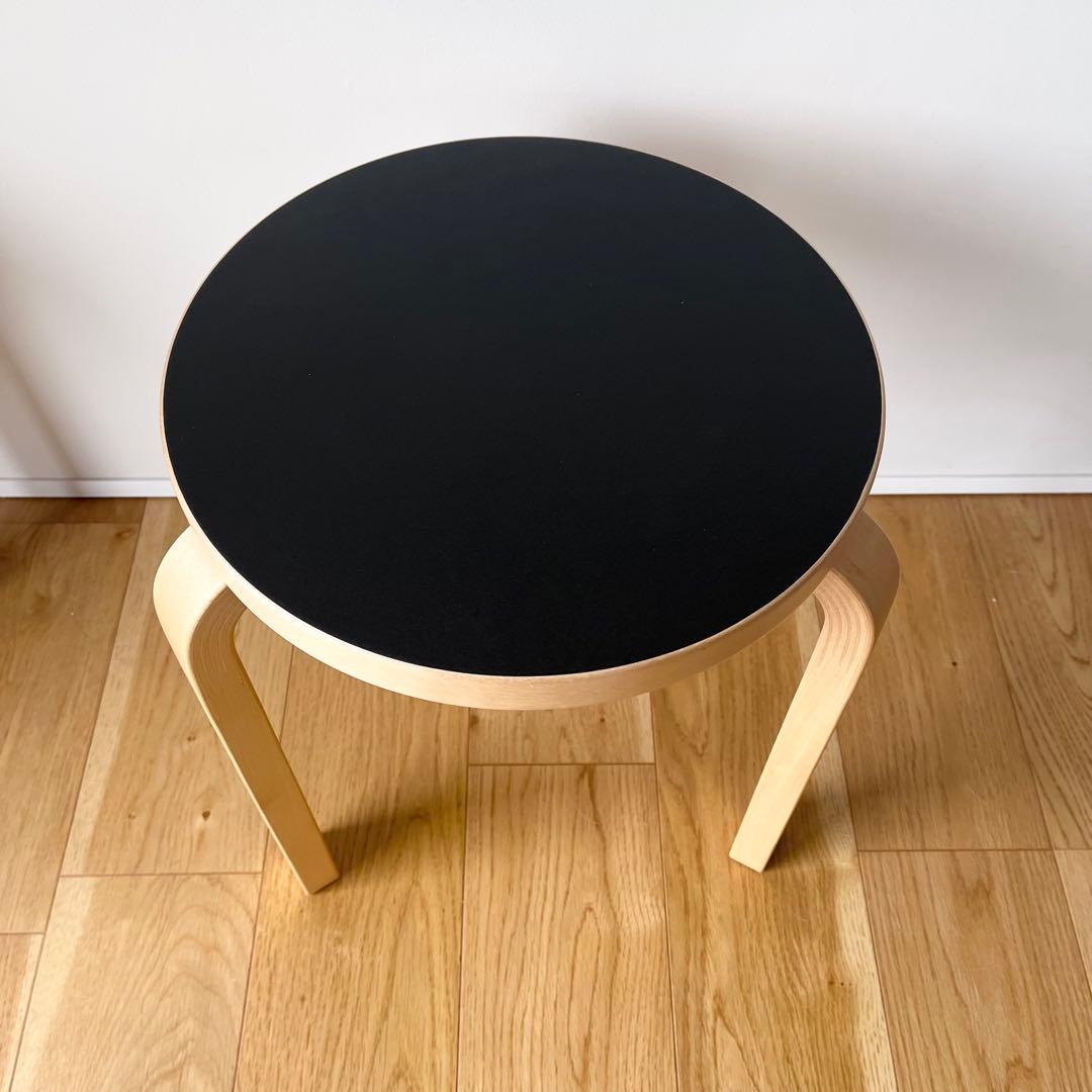 アルテック スツール60 リノリウムブラック 専用クッションパッド付き