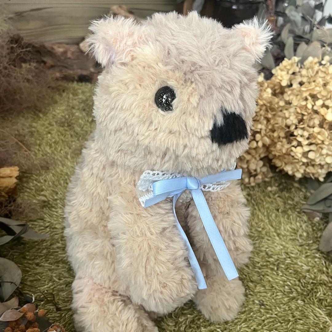 【sample】硝子の瞳をもつ　マーモットのあみぐるみ　ぬいぐるみ