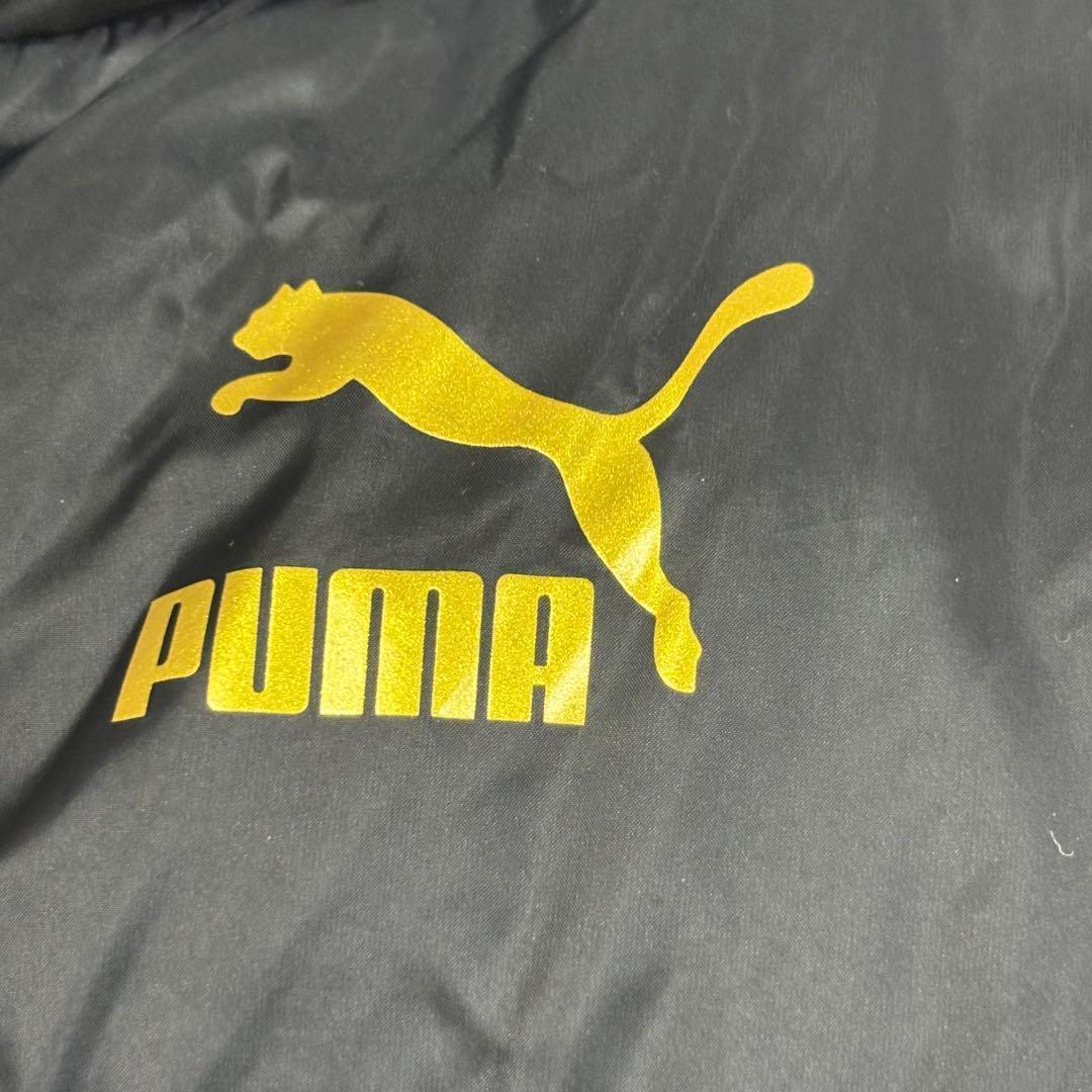 プーマ　ロングベンチコート ダウン90% ダウンコート 2重襟