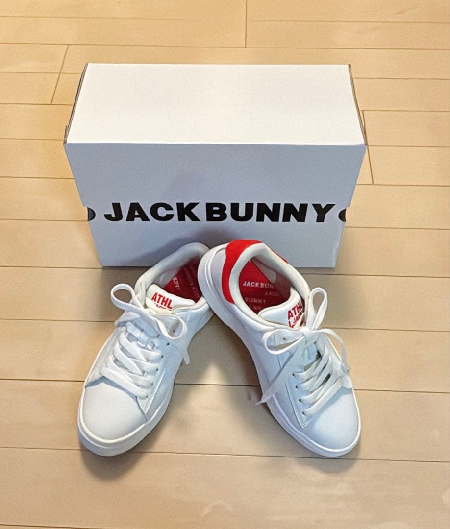 ★ JACK BUNNY スパイクレス ゴルフシューズ ホワイト系 23.5㎝★