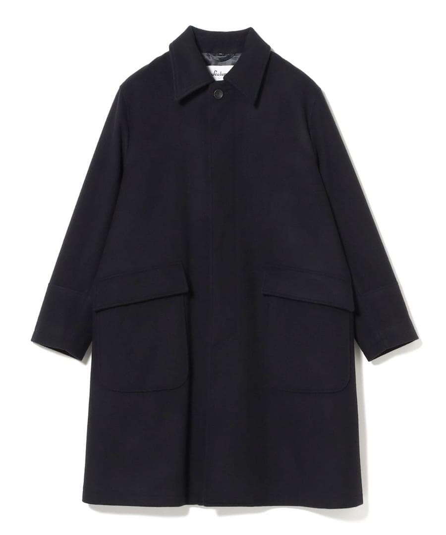 い 都会的な大人の極上Aライン傑作バルカラーコート シーラップ ビームスF