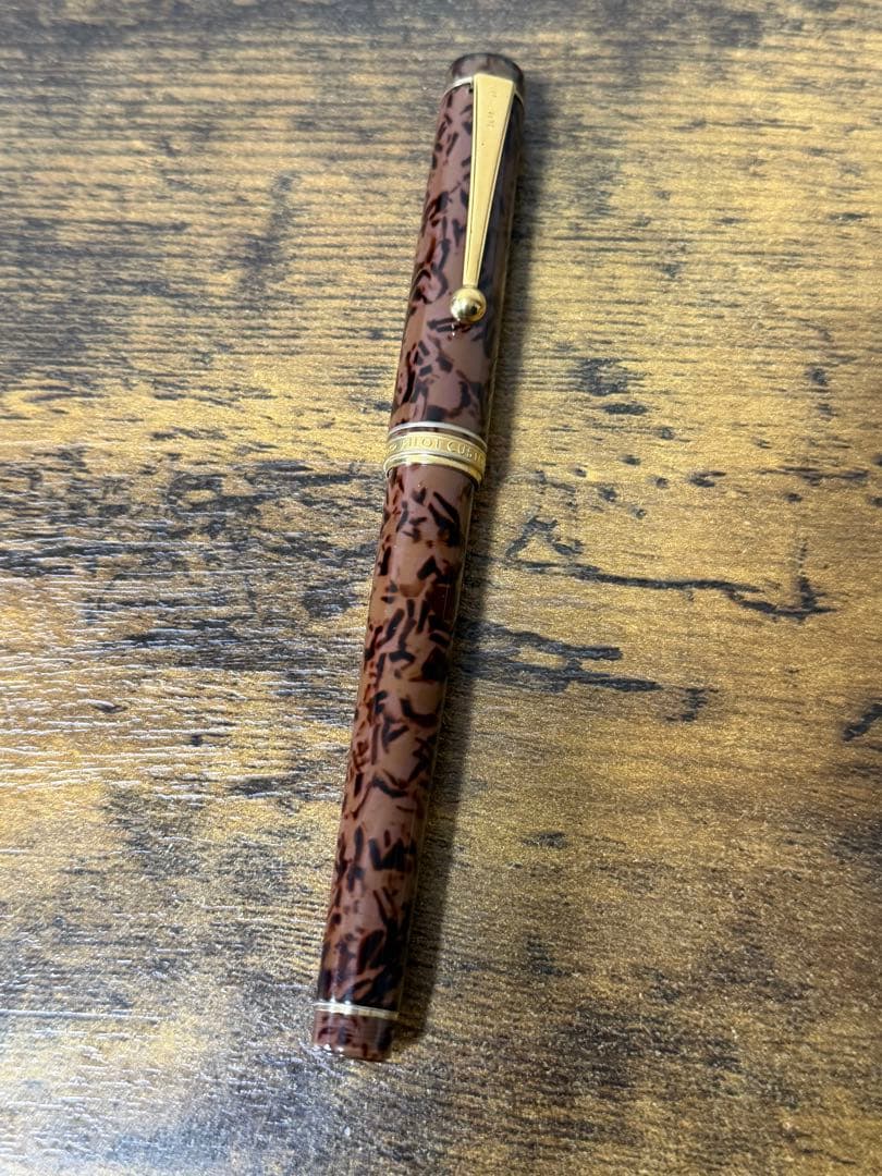 1984年製　初期型　カスタム　鼈甲柄　パイロット　万年筆　M コンバーター一体